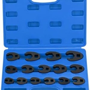 15pcs Crowfoot Wrench Set for 3/8" and 1/2" Drive - Ideal for Automotive Enthusiasts and Mechanics | 15pcs Crowfoot Wre