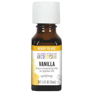 Aura Cacia Uplifting Vanilla Essential Oil for Ages 18+, Home Fragrance & Mood Enhancer, 0.5 Fluid Ounce Aura Cacia Up